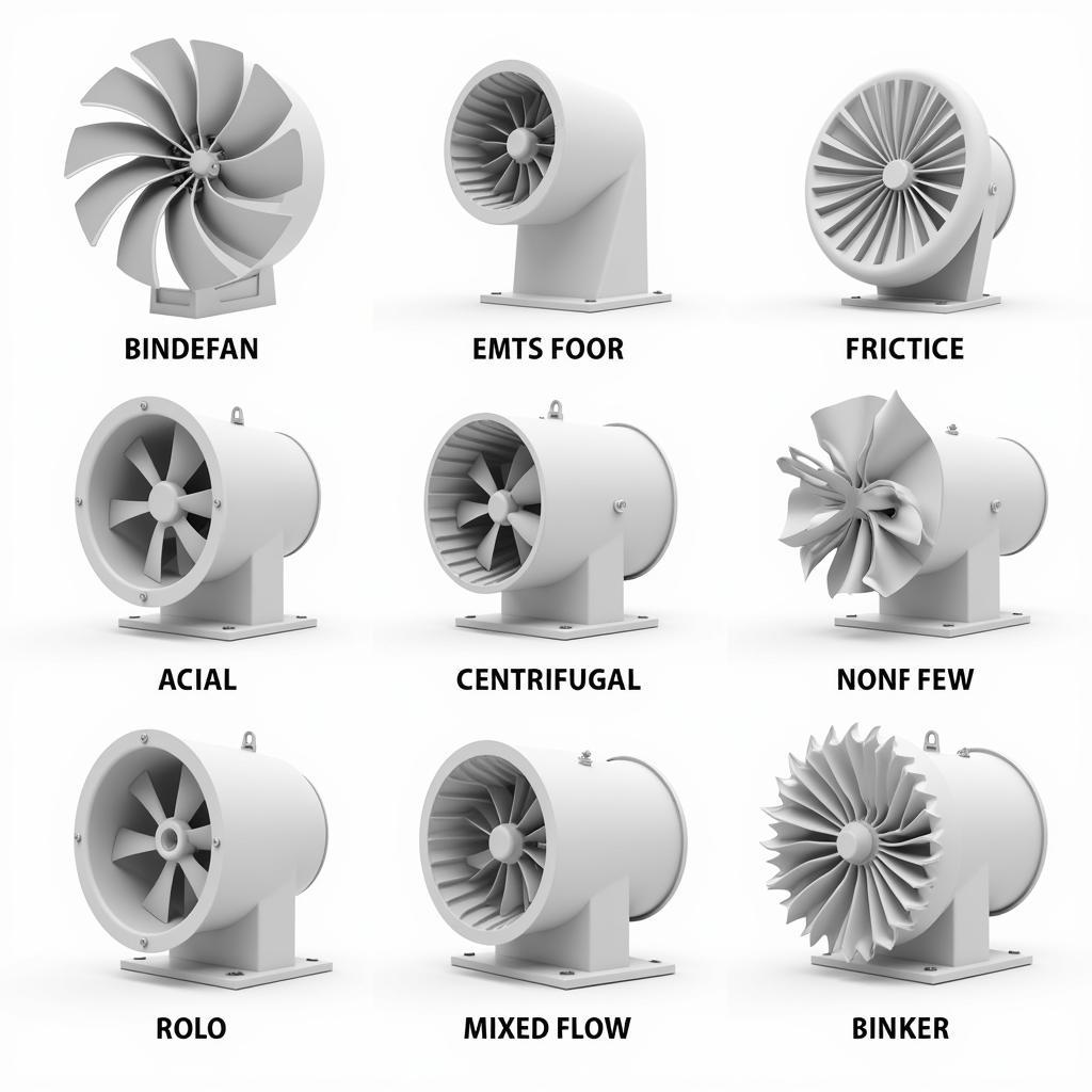 Different Types of Blower Fan 3D Models