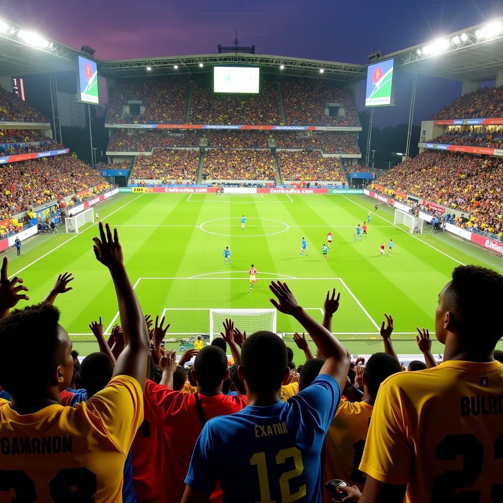 Caribbean Football Stadium Atmosphere