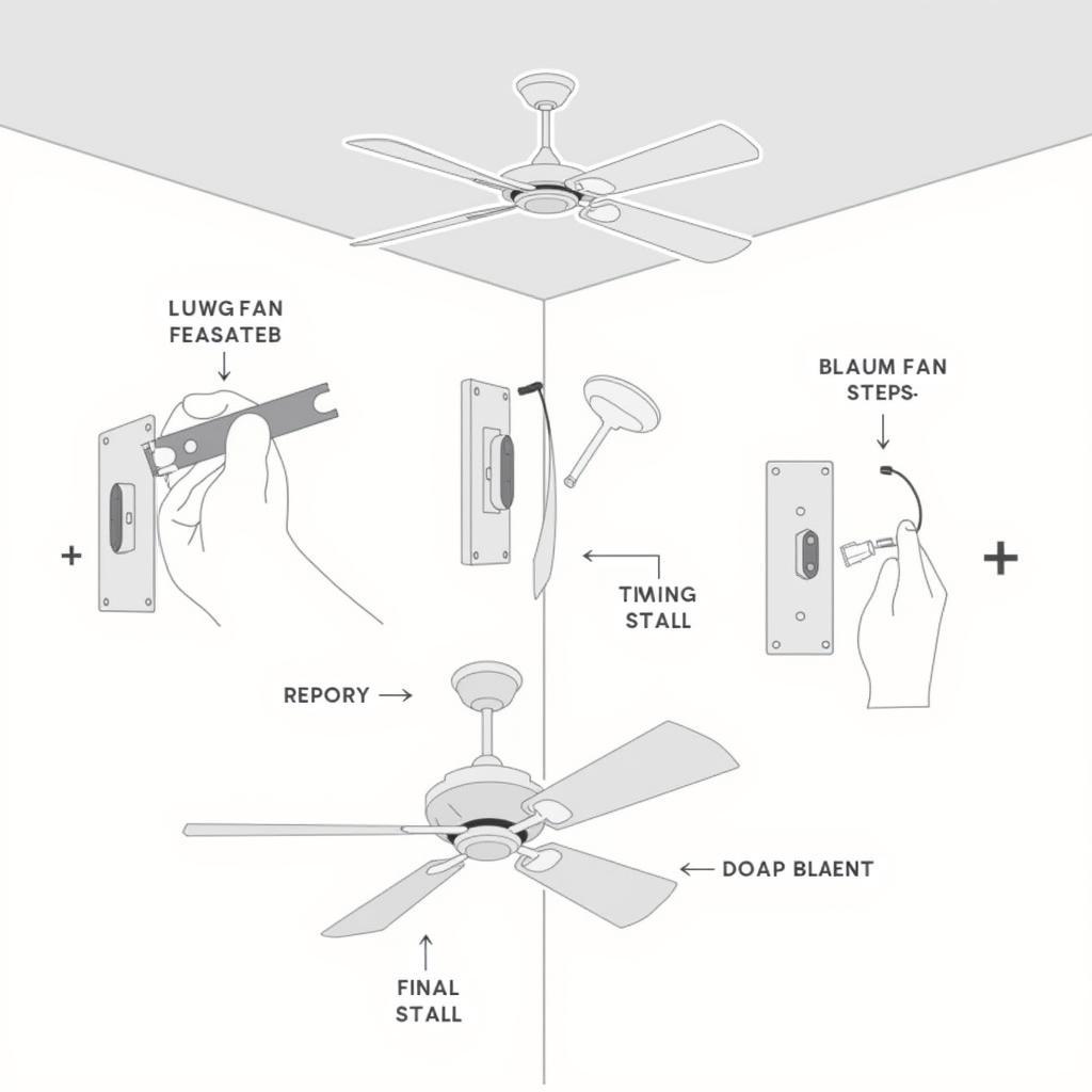 Ceiling fan installation in Orlando involves electrical wiring, mounting the fan, and balancing the blades.