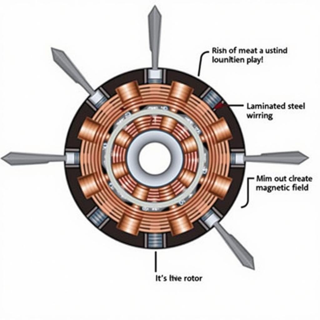 Ceiling Fan Stator Components