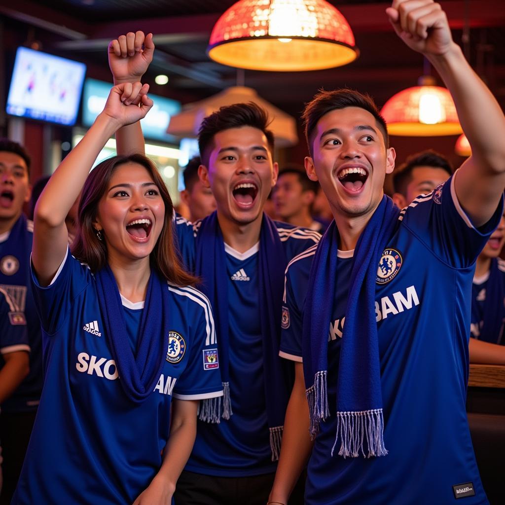 Chelsea Fans Gathering in Saigon