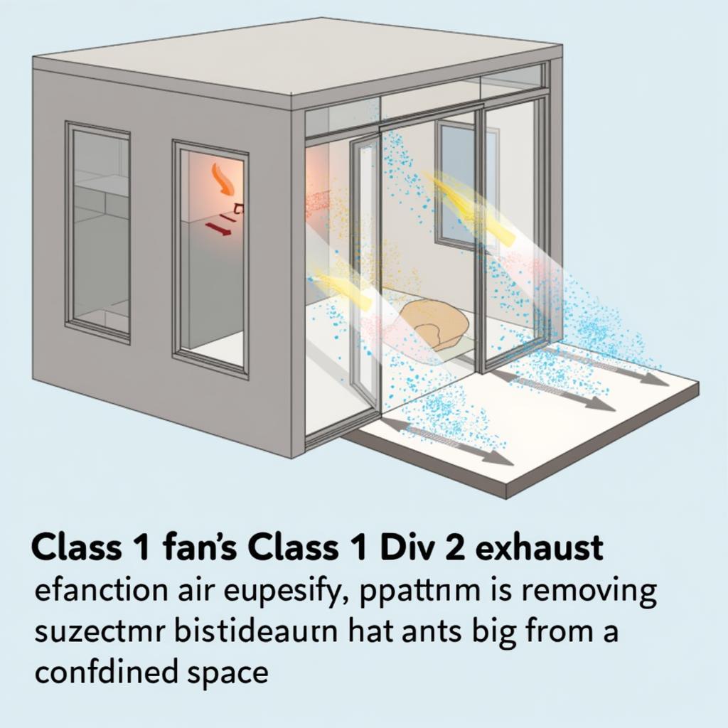 Airflow Diagram of a Class 1 Div 2 Exhaust Fan