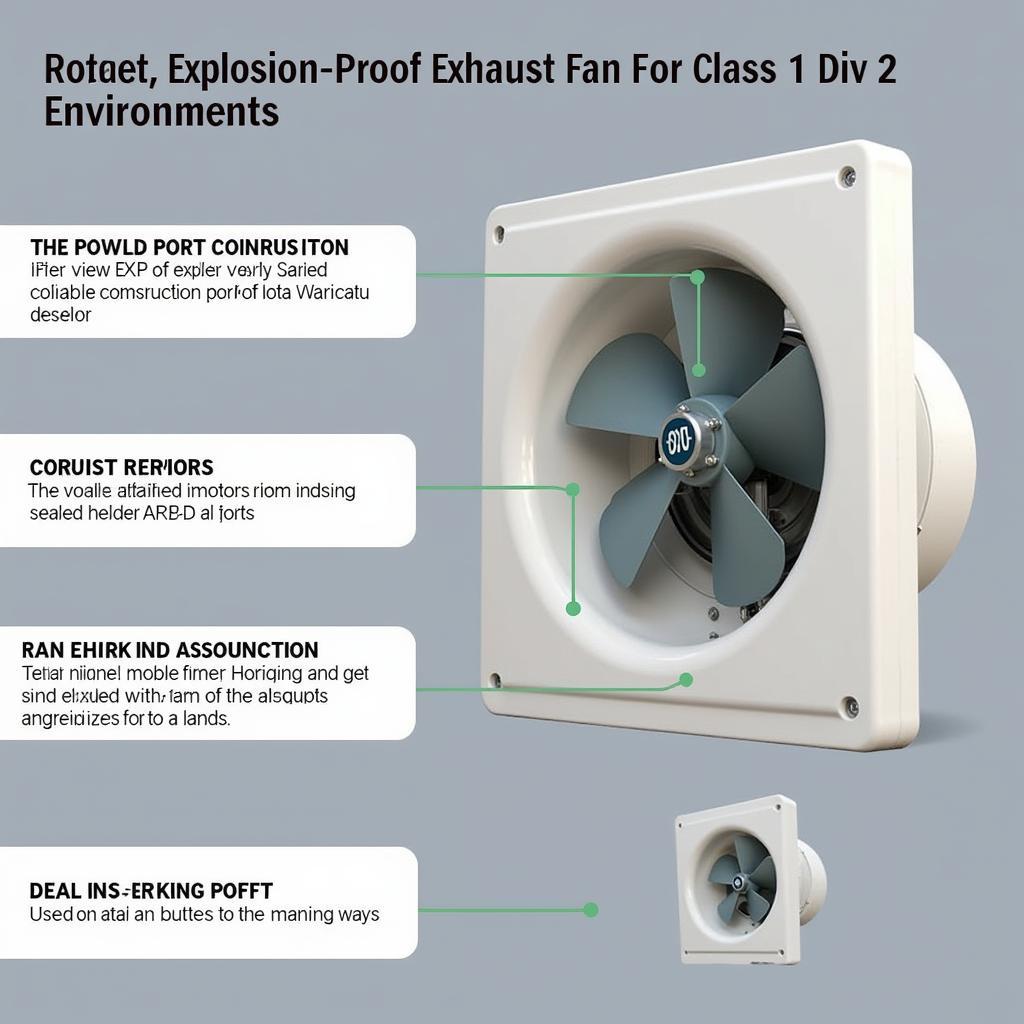 Explosion-Proof Class 1 Div 2 Exhaust Fan