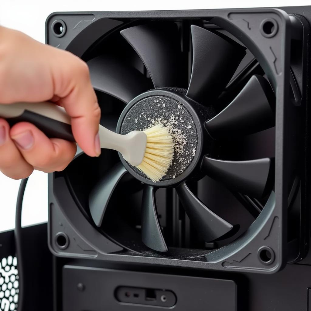 Cleaning 80mm PC Fan from Dust