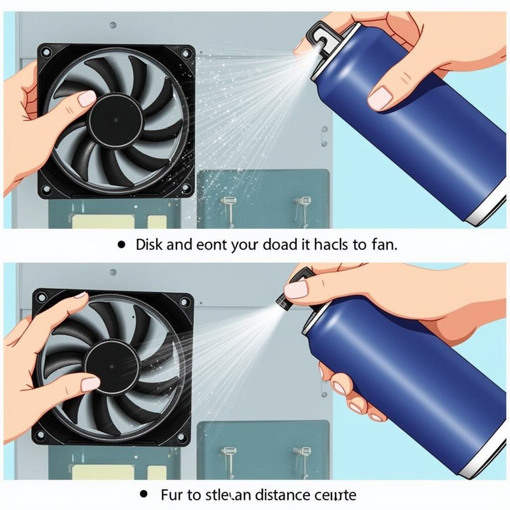 Cleaning the Acer 4820G Fan with Compressed Air