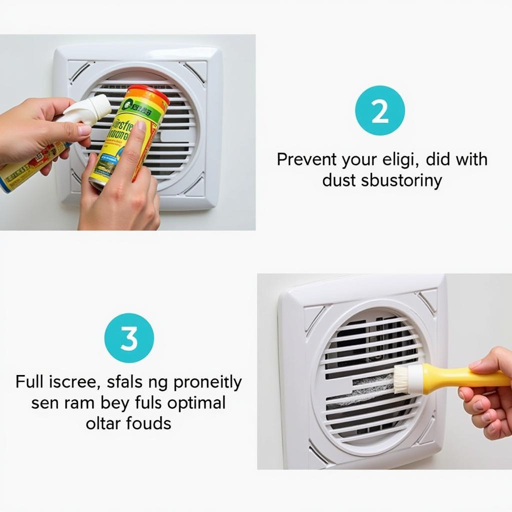 Cleaning Bathroom Fan Grill