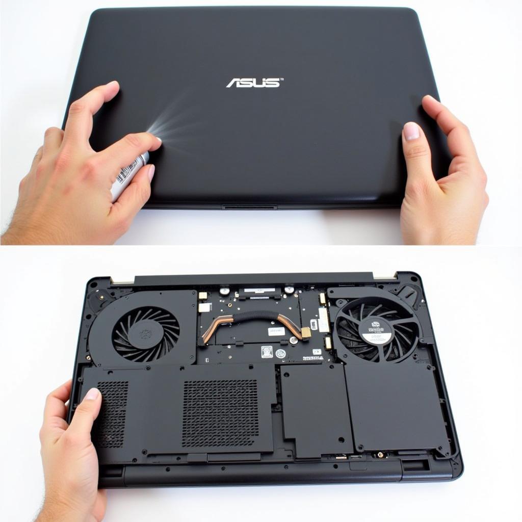 Cleaning laptop fan vents for optimal performance