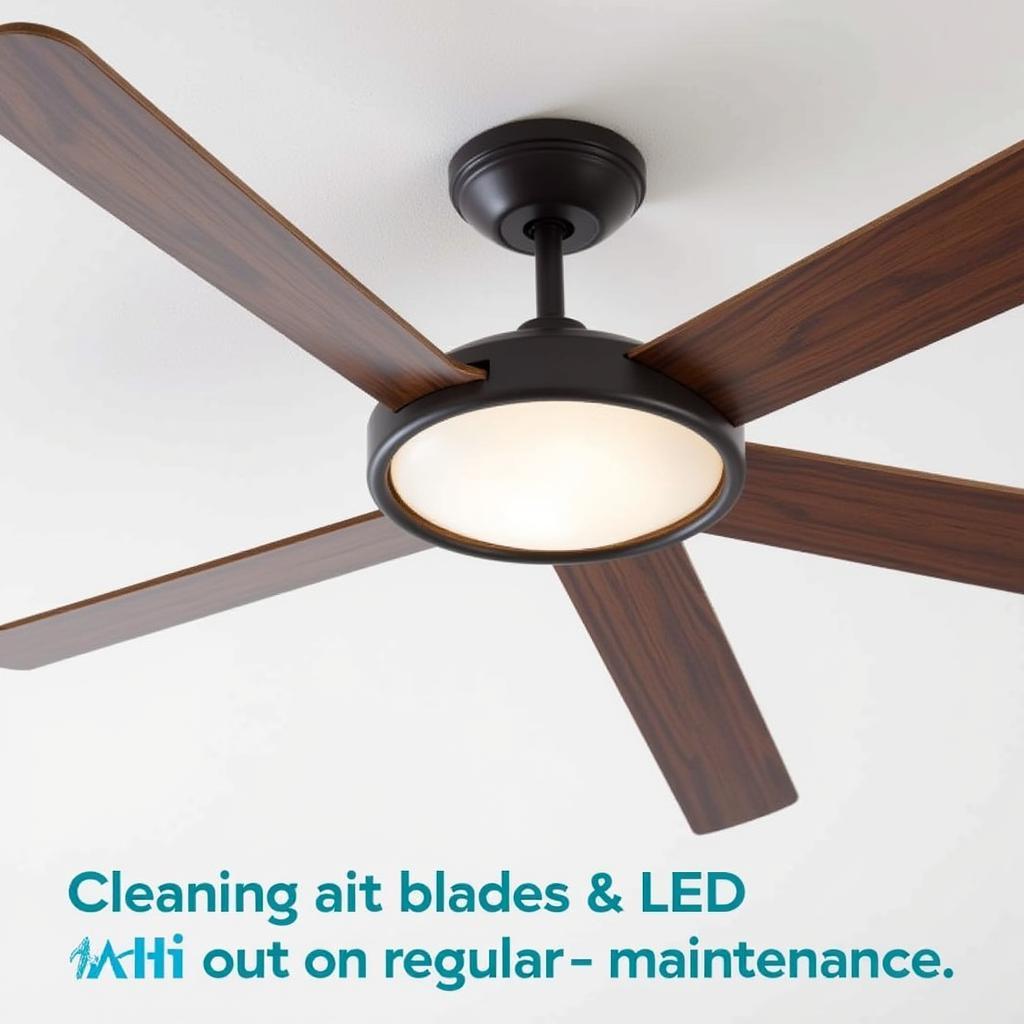 Cleaning an LED Ceiling Fan