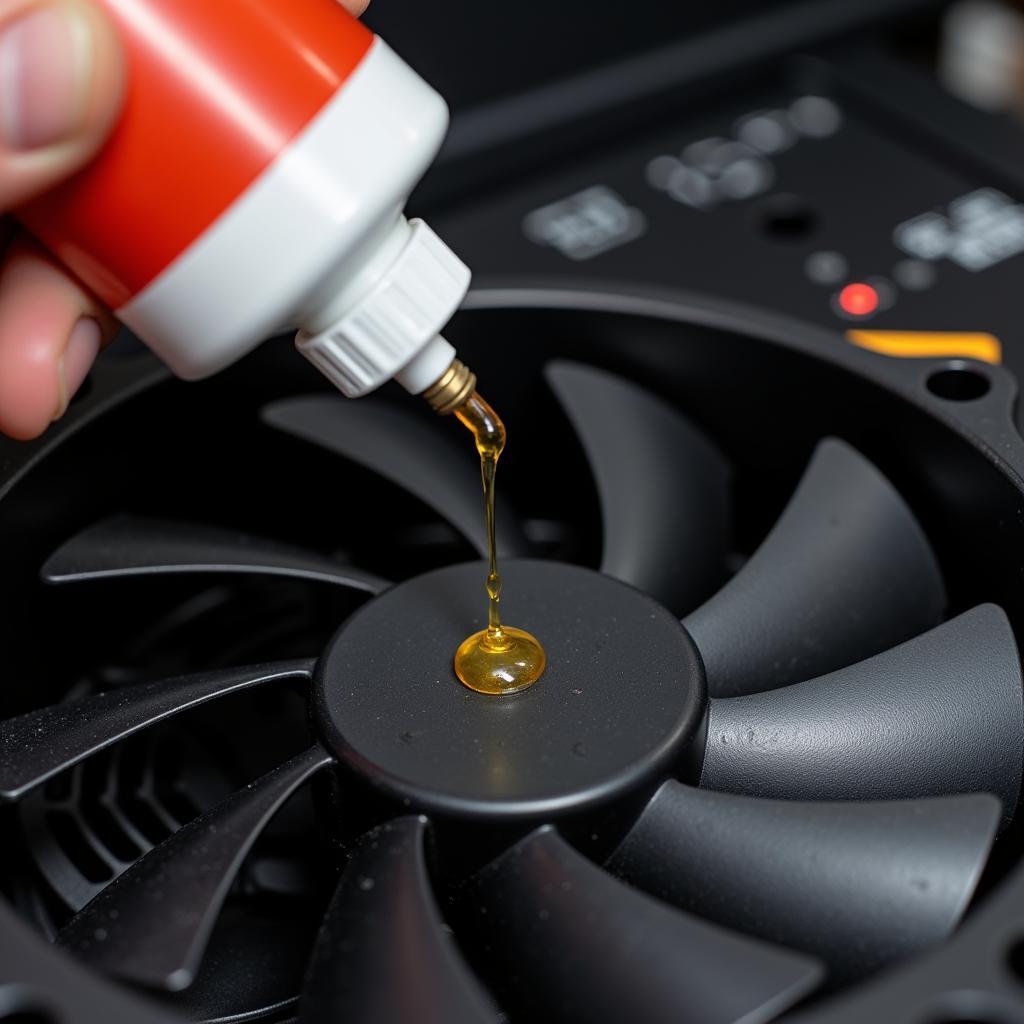 Applying Oil to a Computer Fan