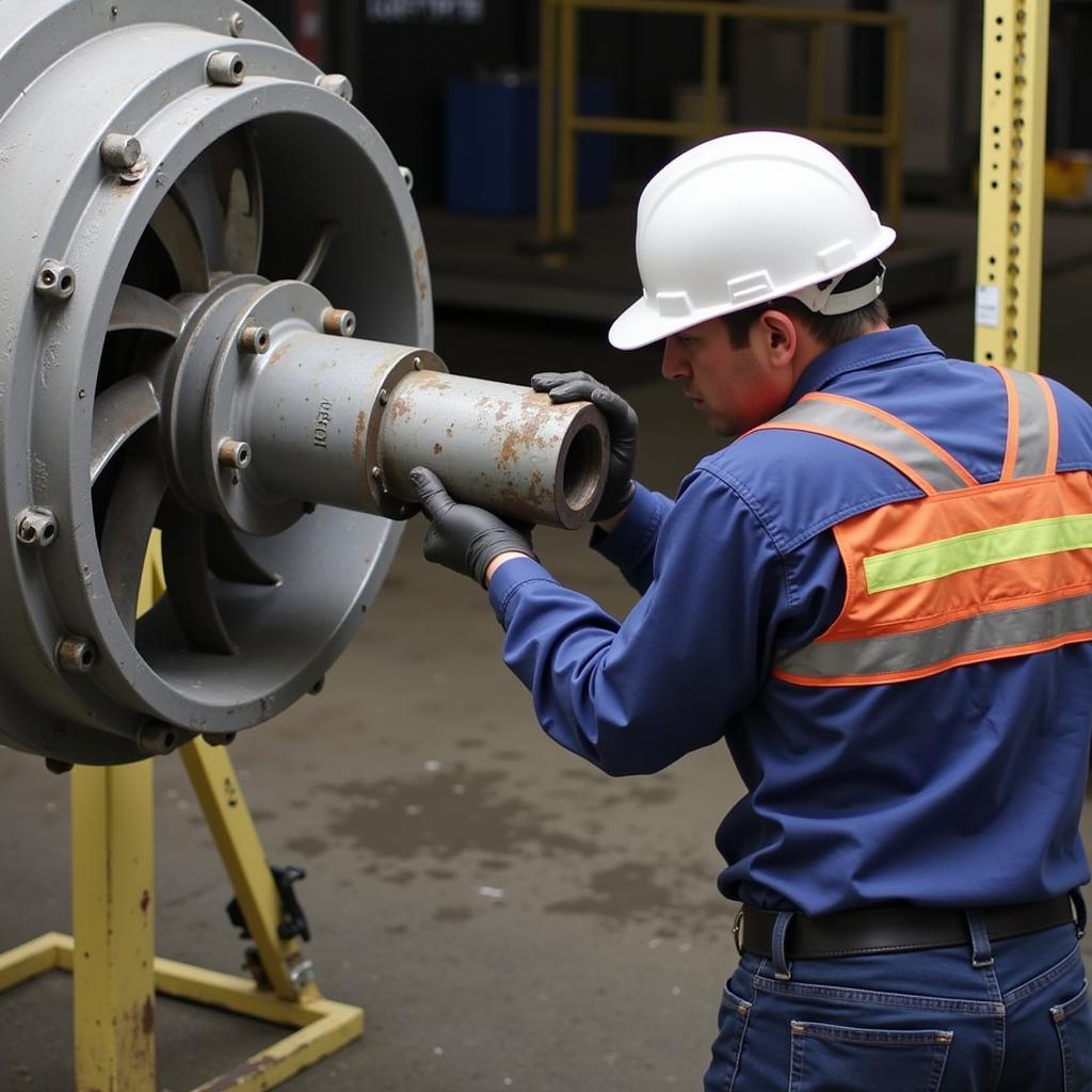 Cooling Tower Fan Shaft Inspection