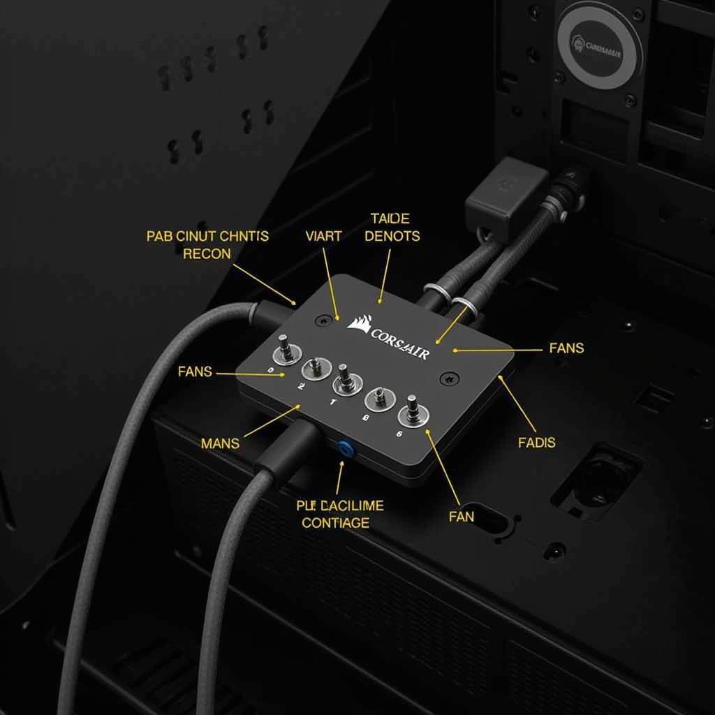 The Corsair Commander PRO provides advanced fan control and RGB lighting customization.