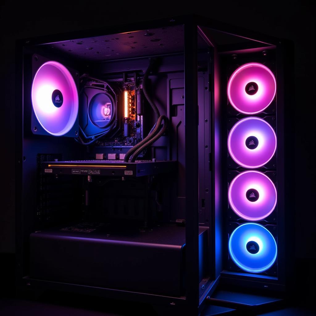 Corsair LL120 RGB Fans Installed in PC Case