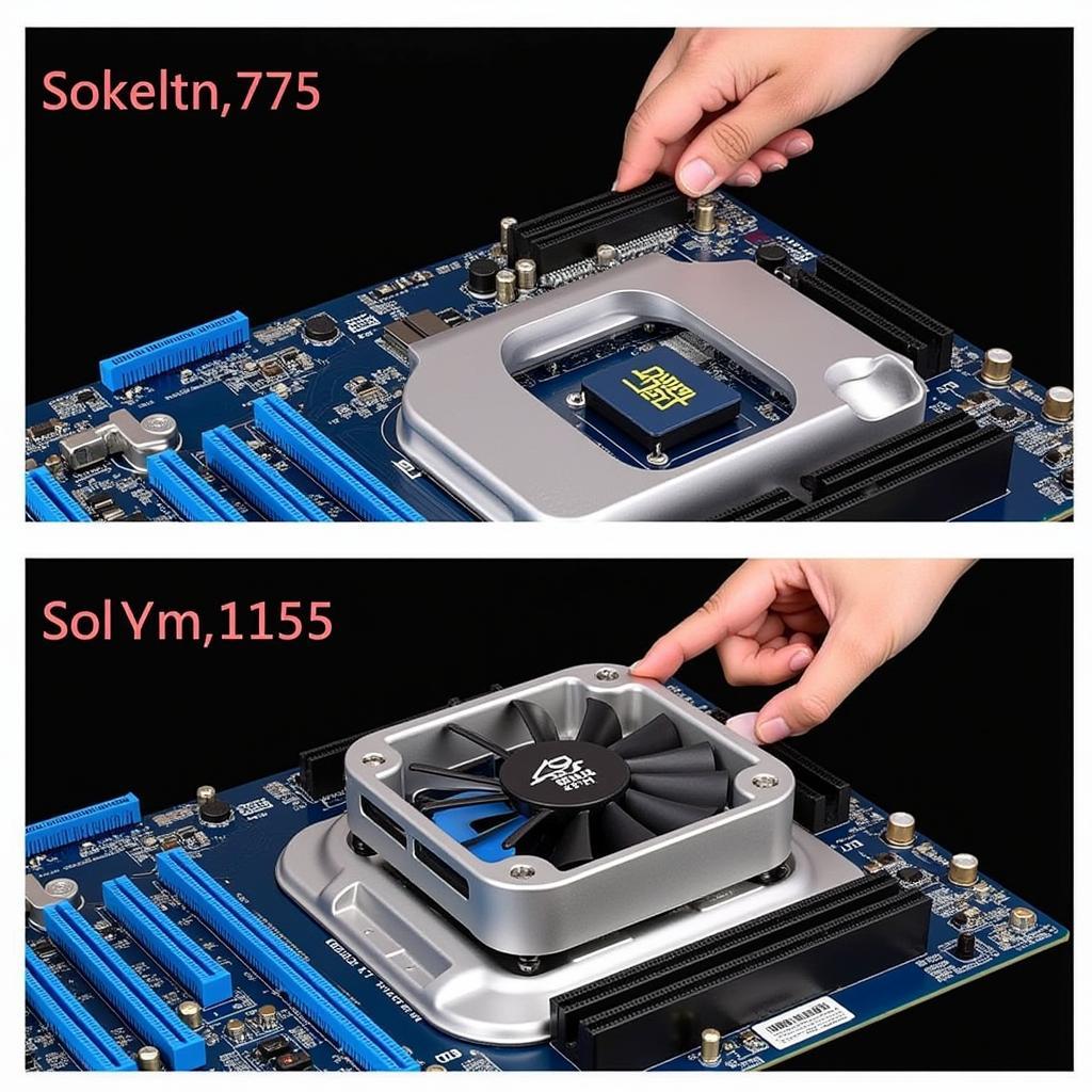 Coolmoon CPU Fan Installation on Socket 775 and 1155