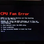 CPU Fan Error BIOS Screen