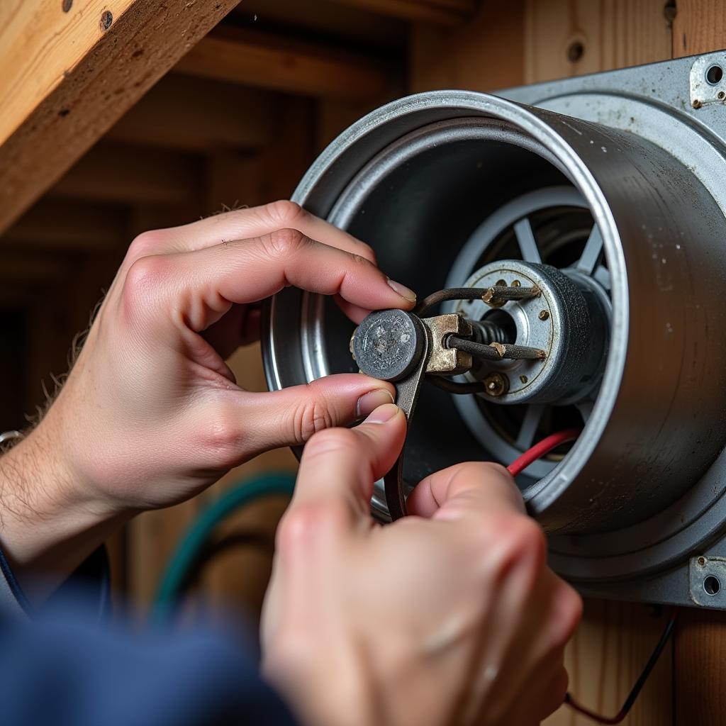 Repairing a Crawl Space Vent Fan