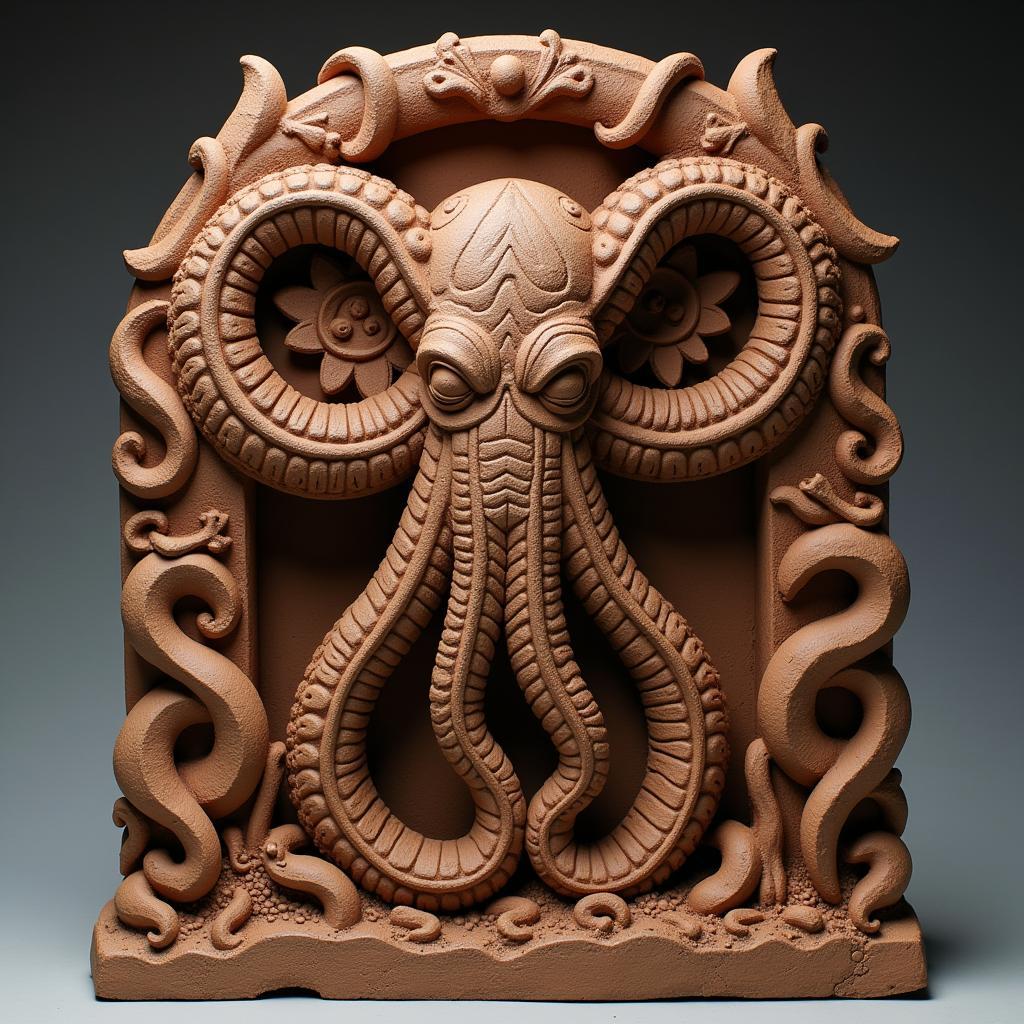 Clay Sculpture of Cthulhu Idol