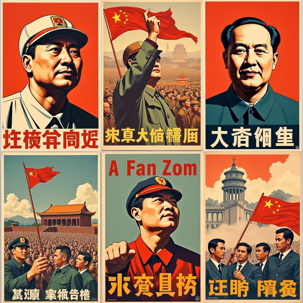 Propaganda posters from the Cultural Revolution era