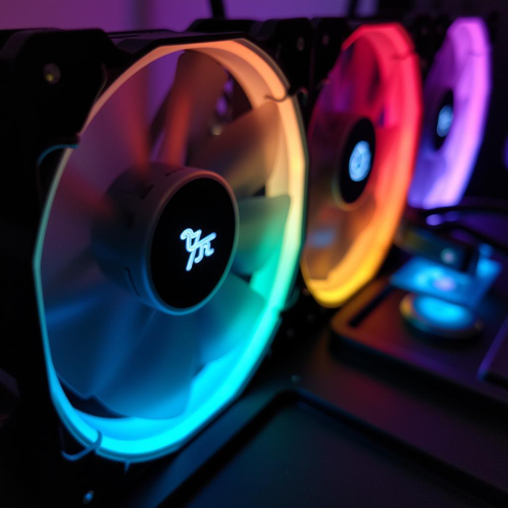 Deepcool RF 120 Fans Closeup