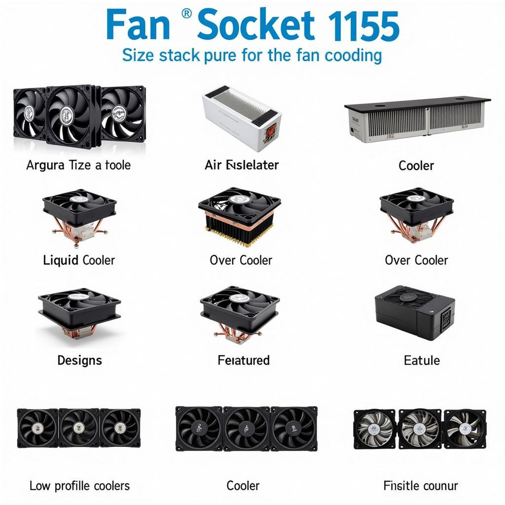 Various Fan Socket 1155 Options