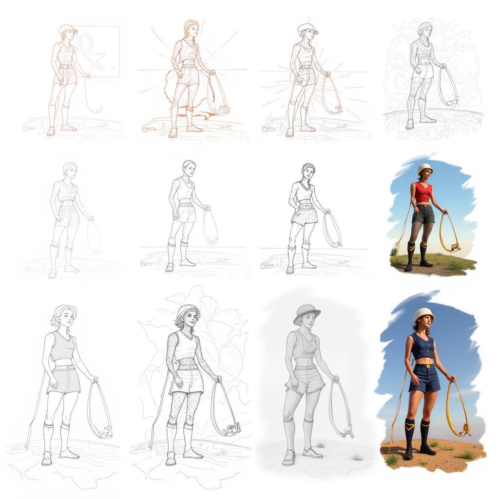 Digital Disney Fan Art Creation Process