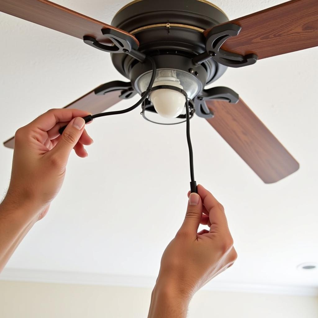 Installing a DIY Ceiling Fan Light Kit