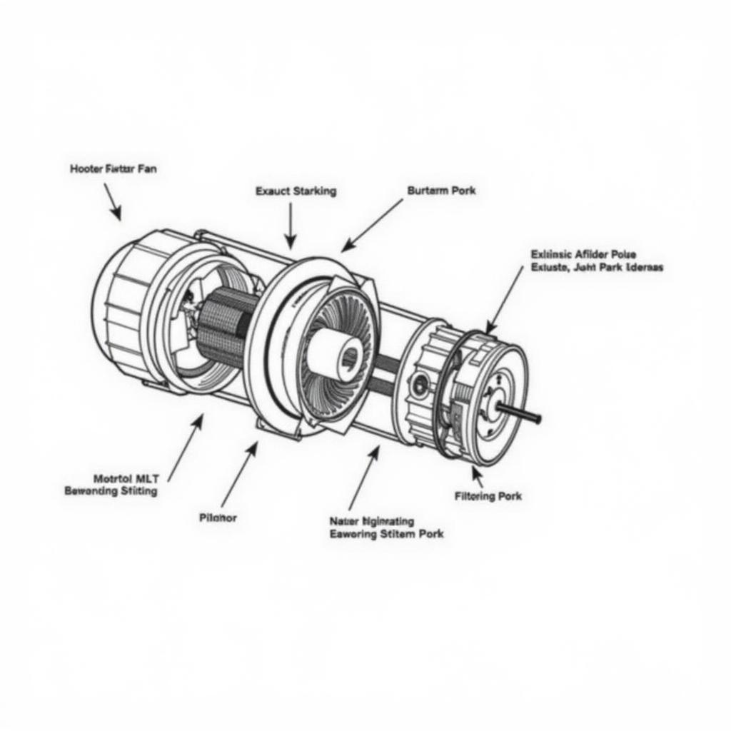 Dust Exhaust Fan Components Diagram