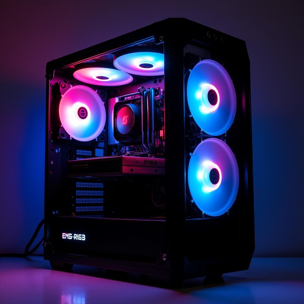 EK RGB Fans in a Finished PC Build