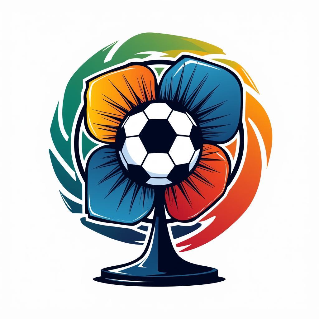 Electric Fan Logo Vector for Football Fans