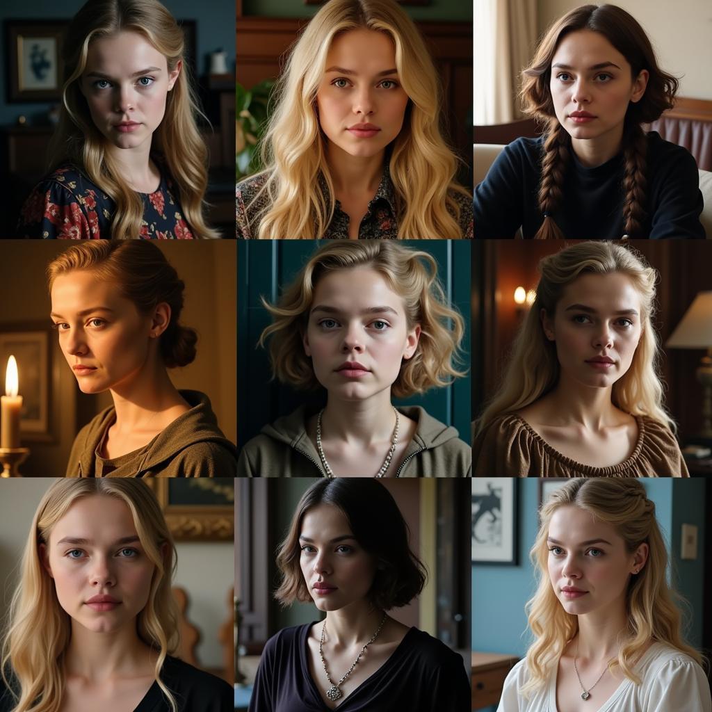 Elle Fanning in diverse roles throughout her film career