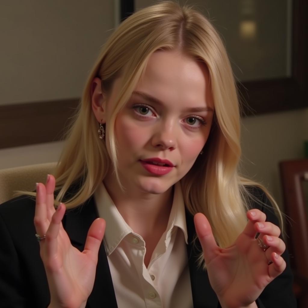 Elle Fanning Interview GIF