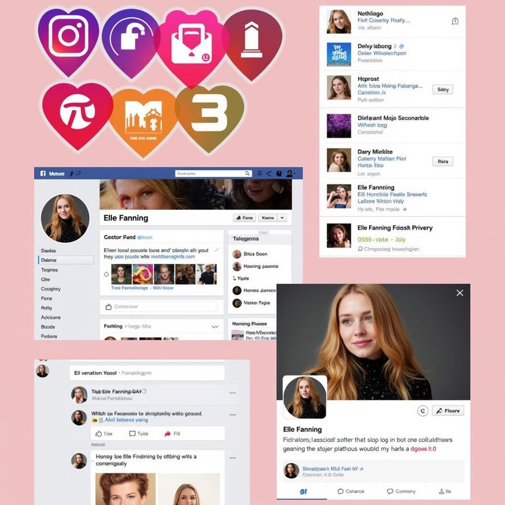 Elle Fanning's other social media platforms.