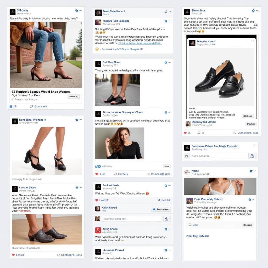 Examples of Engaging Facebook Posts for Women's Shoes