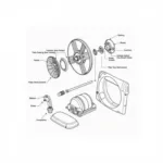 Detailed Diagram of Fan A90L-0001-0537 R Components