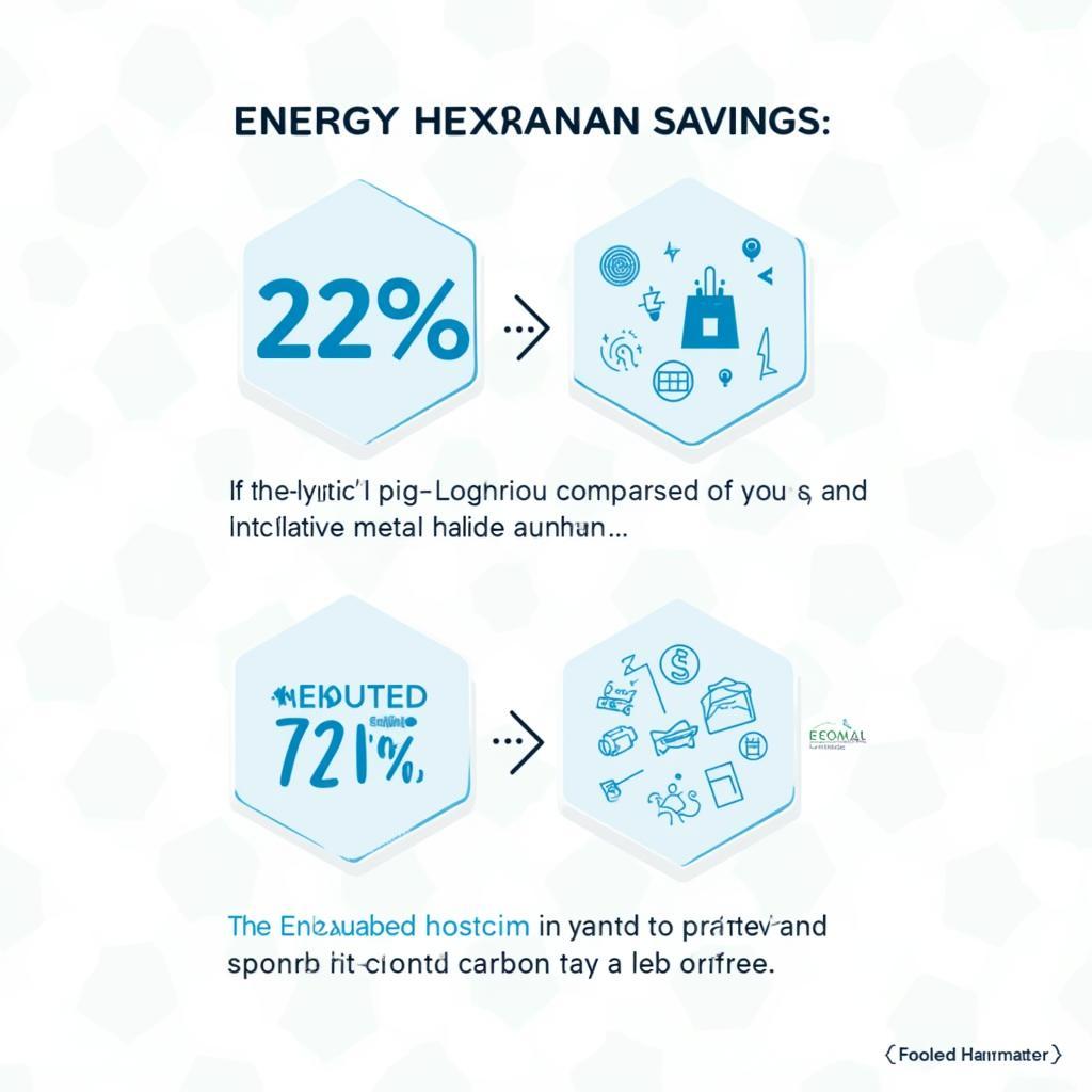 Fan-led hexagonal lighting energy efficiency benefits compared to traditional lighting