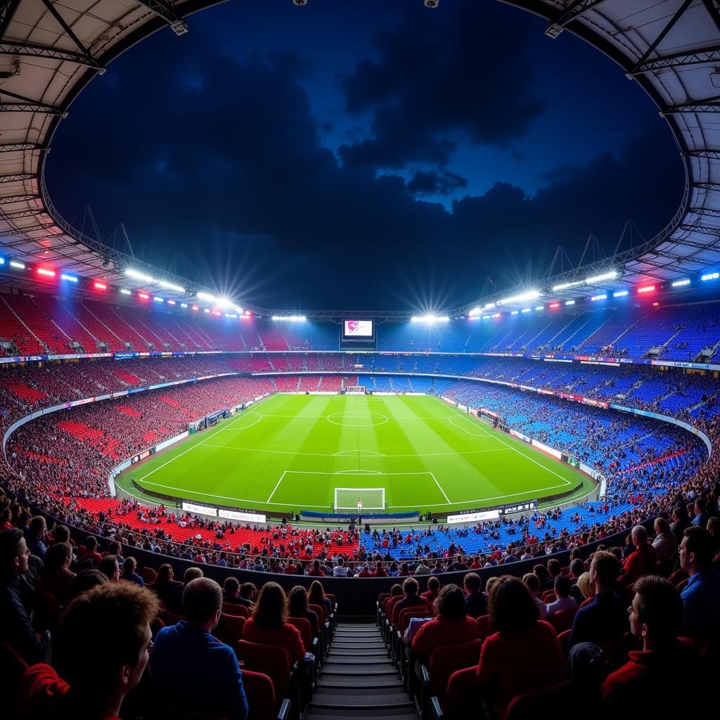 Enhanced Visuals with Fan-led Hexagonal Lighting in Stadiums