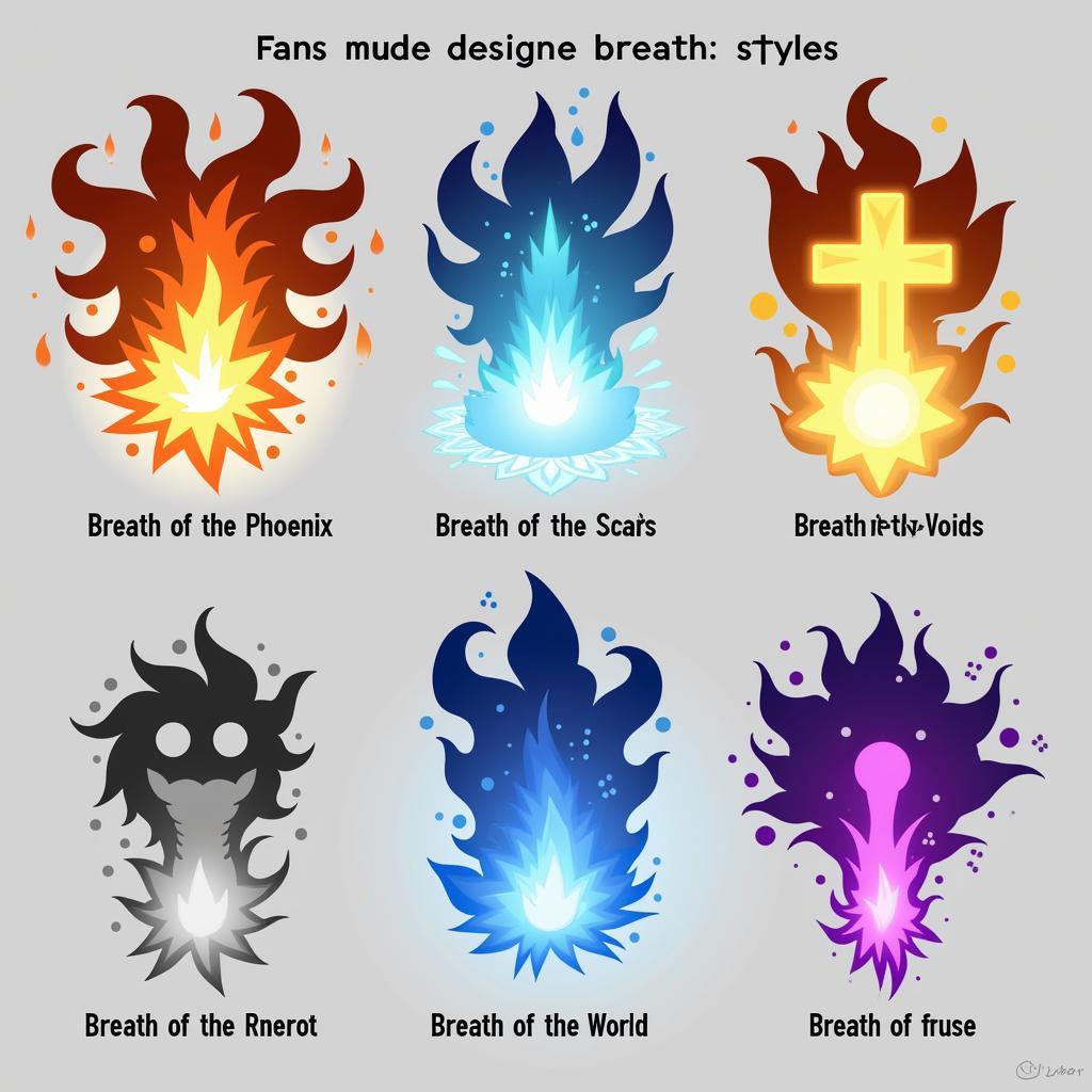 Examples of Demon Slayer Fan-Made Breath Styles