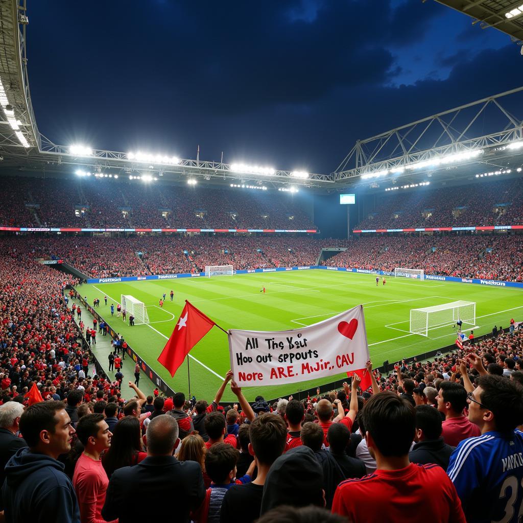 Fan Player Connection in a Football Stadium