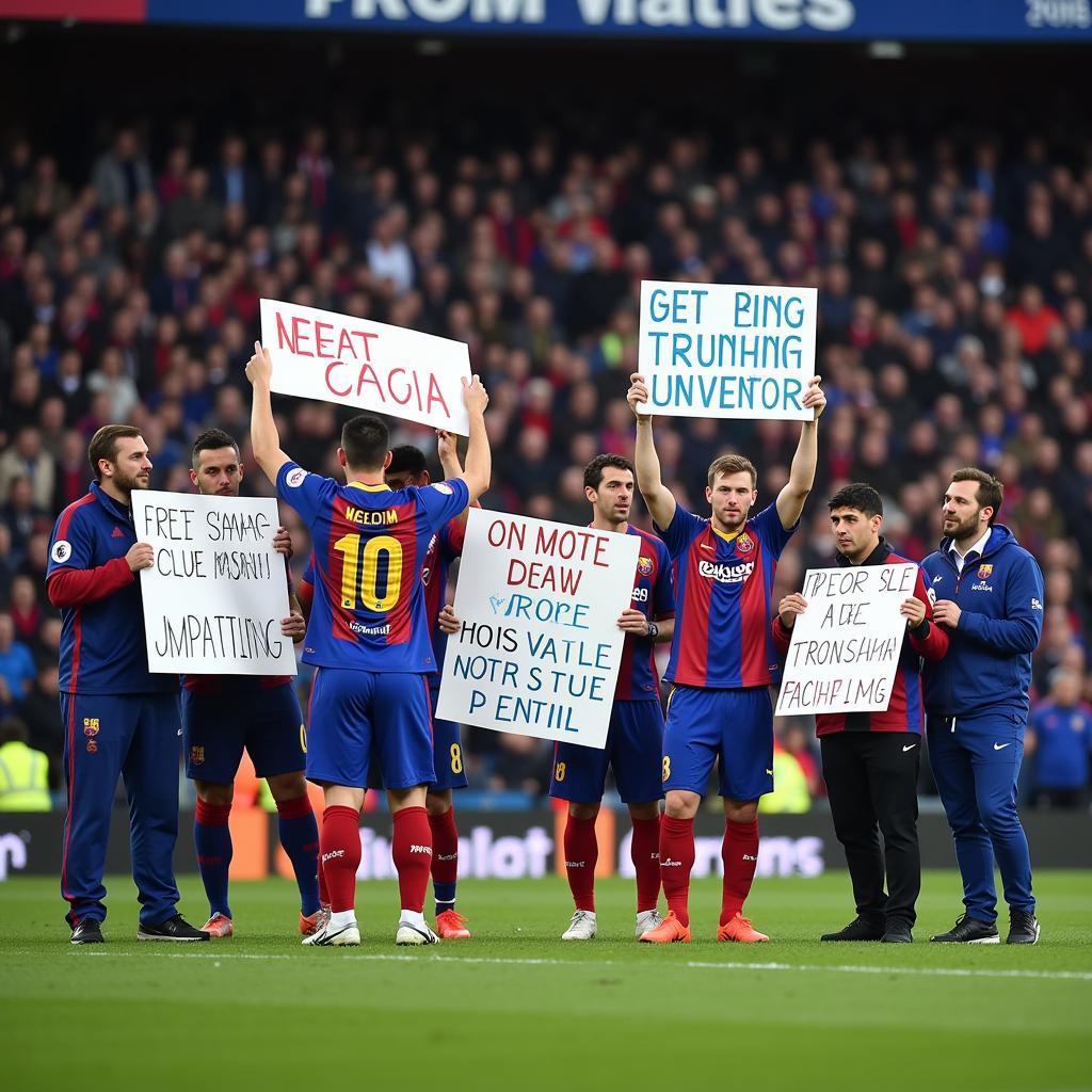 Fan Protest at Stadium