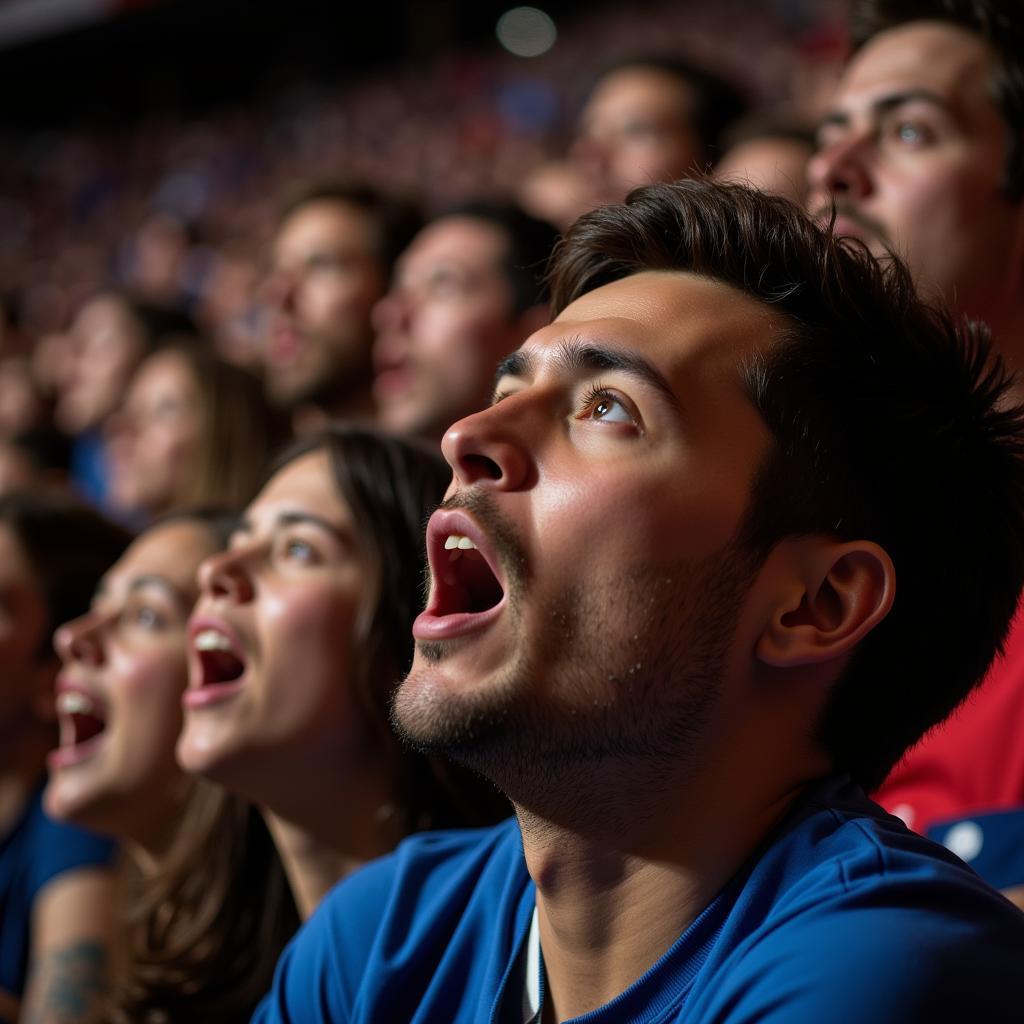 Fans in Silent Anticipation