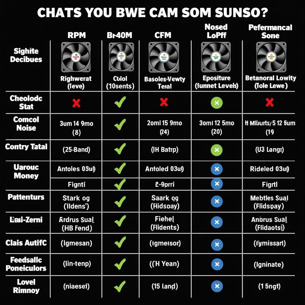 Fastest PC Cooling Fans Comparison Table