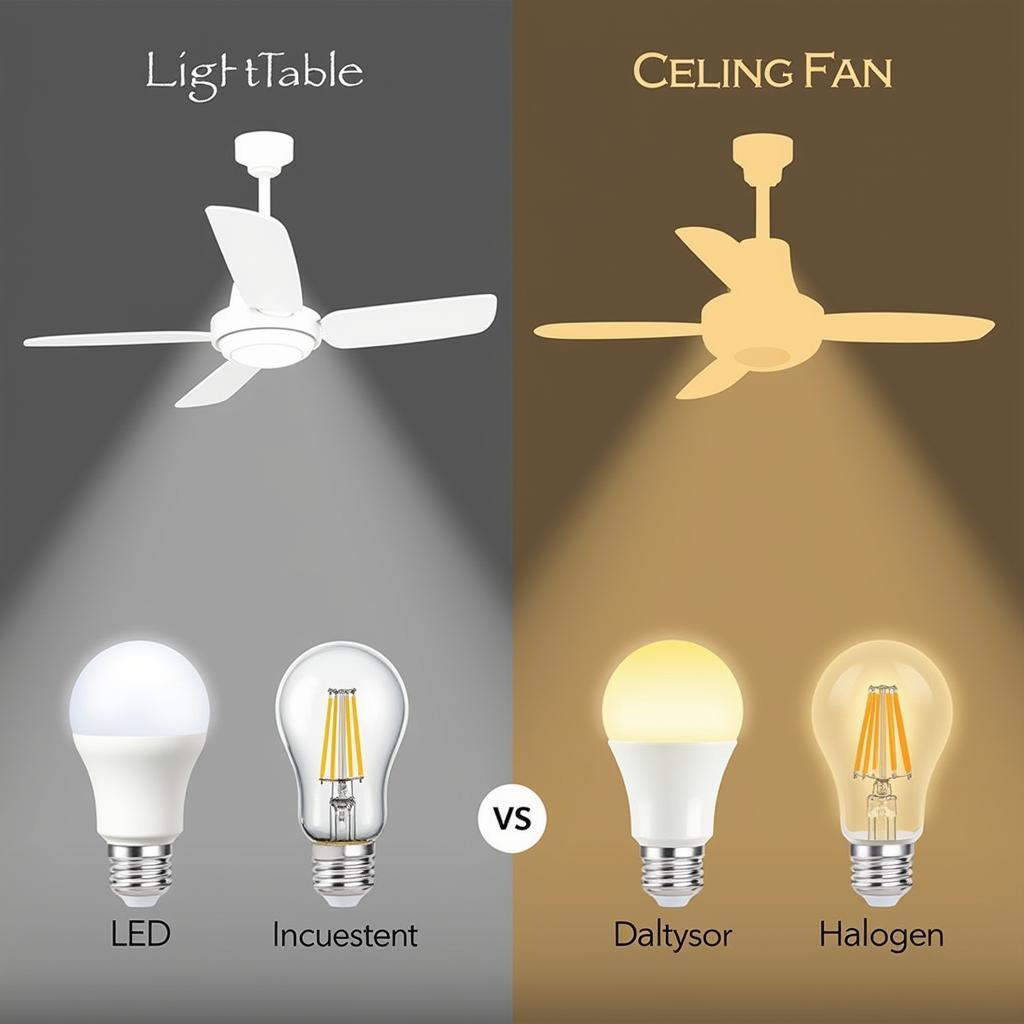 Lighting Options for Ceiling Fans with Five Lights