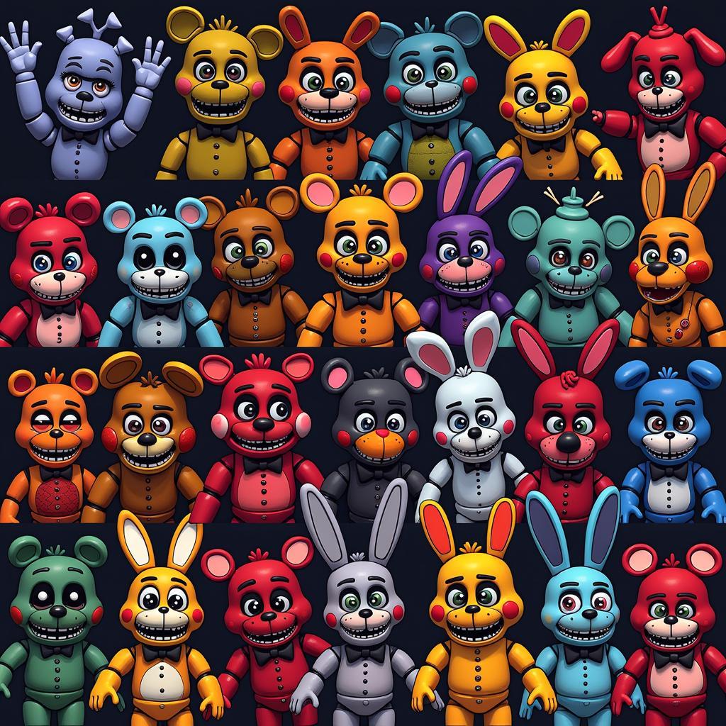 Five Nights at Freddy's Fan Game Characters