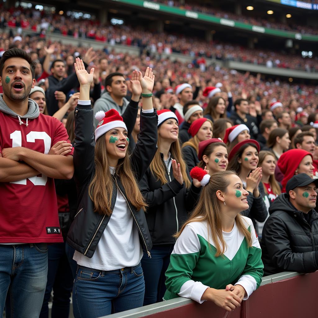 Football Fan Passion Demonstrated