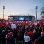 Football Fans Protesting Club Decisions