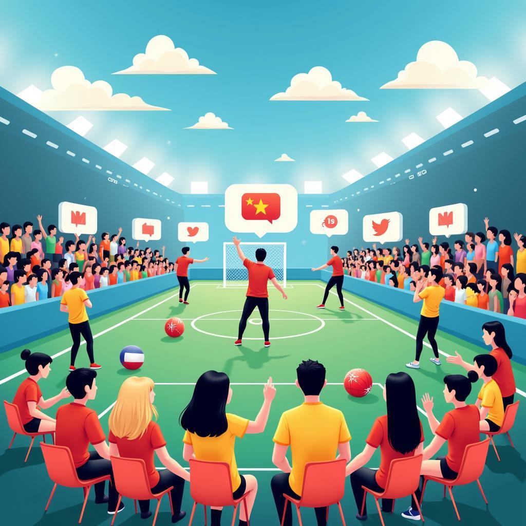 Connecting with a global football network on pagechat.vn