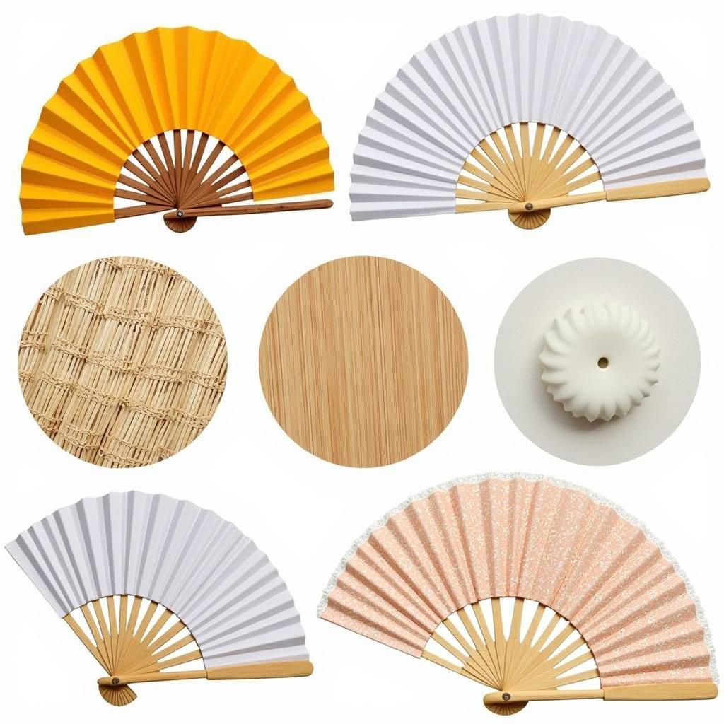 Different Materials of Hand Held Paddle Fans