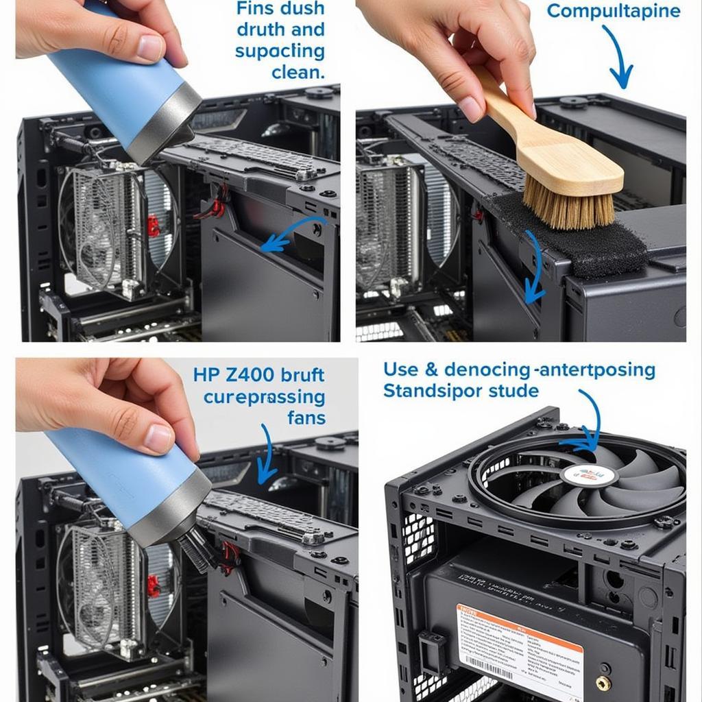 HP Z400 Fan Cleaning