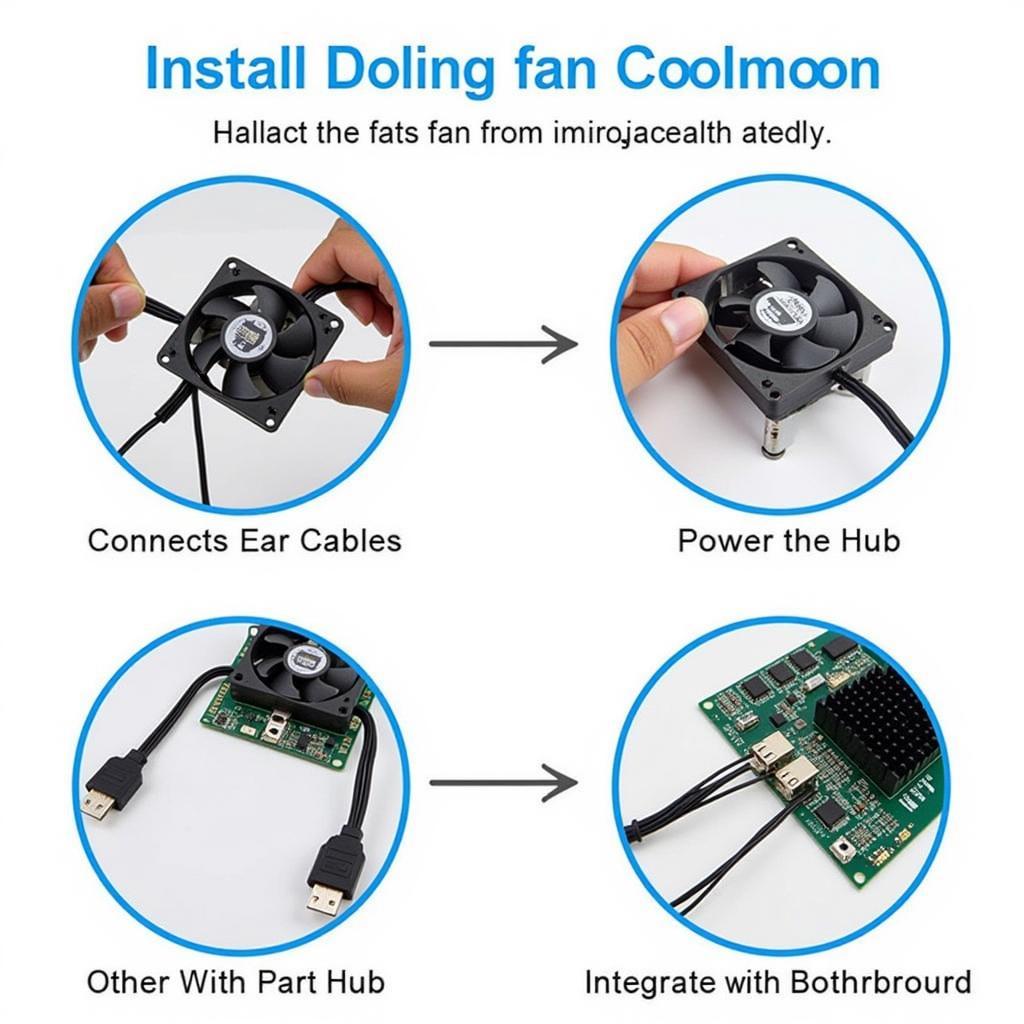 Hub Coolmoon Fan LED Installation Guide