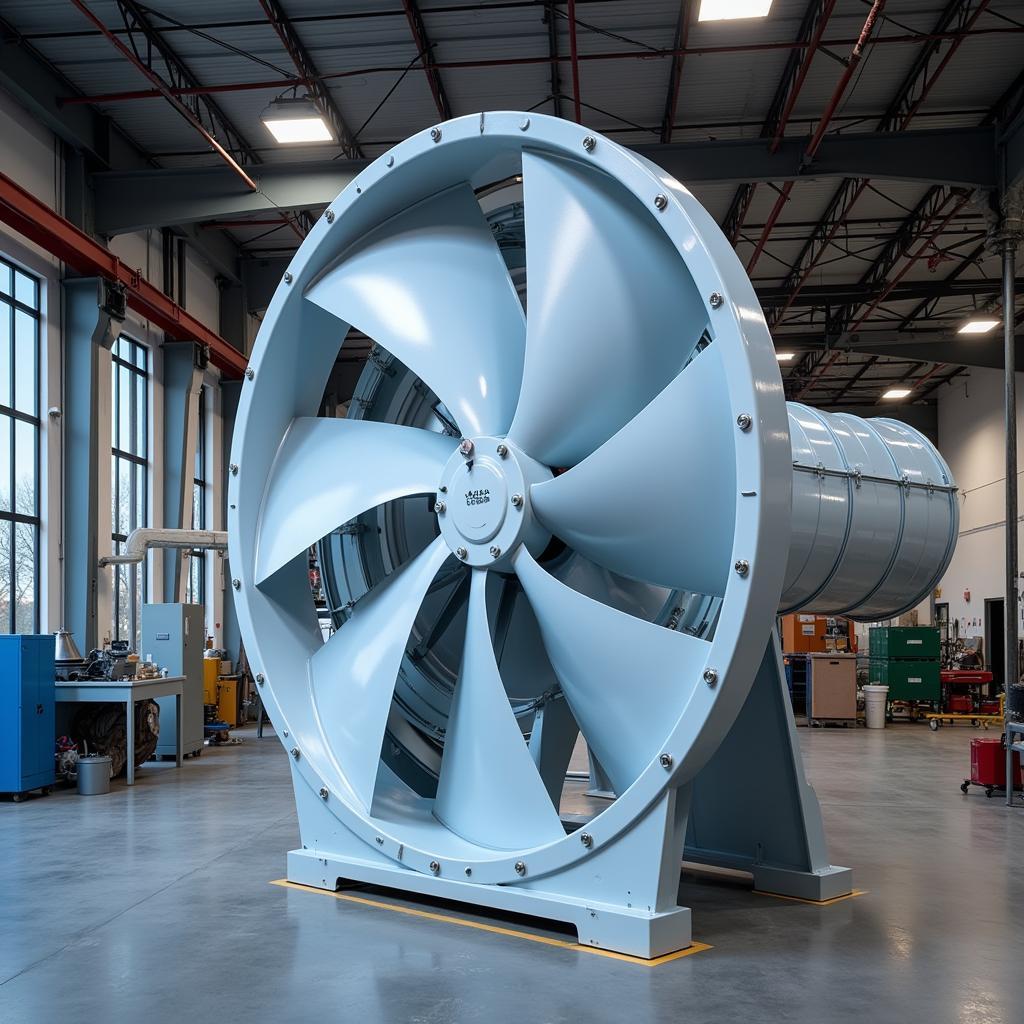 HVLS Fan Cooling a Large Warehouse