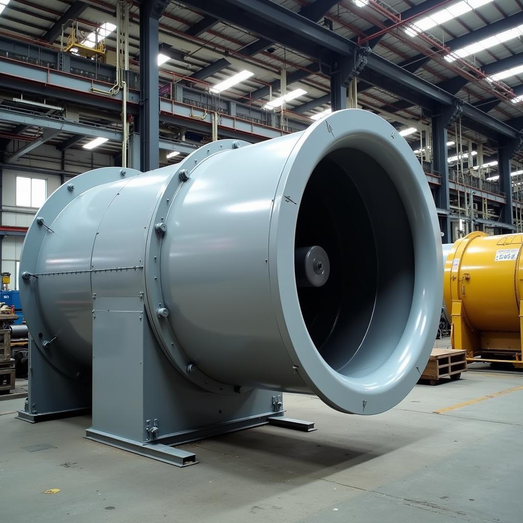 Industrial Exhaust Fan in a Factory Setting